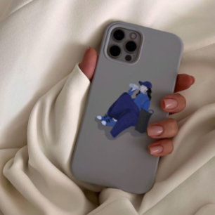 Cool Stijlvolle Tomboy Girl Illustratie Case-Mate iPhone Case