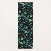 Cool Stingrays Blue Black Aquatic Pattern Yogamat (Voorkant)