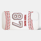 Cool Stitched Baseball Number 87 Case-Mate iPhone Case (Achterkant (horizontaal))