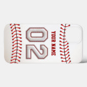 Cool Stitched Baseball nummer 2 Case-Mate iPhone Case (Achterkant (horizontaal))