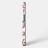 Cool Stitched Baseball nummer 2 iPhone Hoesje (Linkerkant)