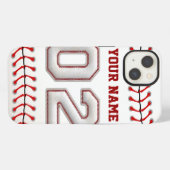 Cool Stitched Baseball nummer 2 iPhone Hoesje (Achterkant horizontaal)