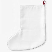 COOL! Stocking Large - Faux Linen - 2 zijdig Grote Kerstsok (Achterkant)