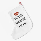 COOL! Stocking Large - Geborsteld Poly - 2 zijdig Grote Kerstsok (Achterkant (Hangend))