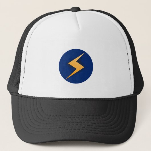 Cool Storm Cryptocurrency Coin Sign Trucker Pet (Voorkant)