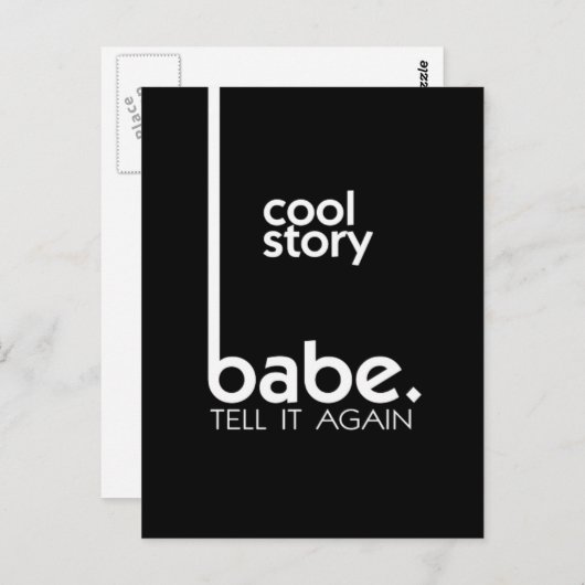 Cool Story Babe Briefkaart (Voorkant / Achterkant)
