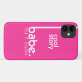 COOL STORY BABE Meme in Fuchsia Case-Mate iPhone Case (Achterkant (horizontaal))