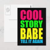 Cool Story Babe vertelt het nog een keer Briefkaart (Voorkant / Achterkant)