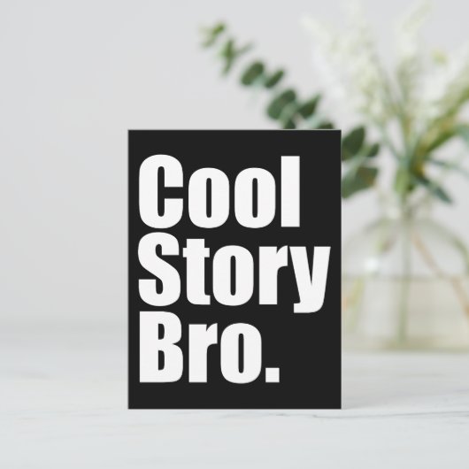 Cool Story Bro. Briefkaart (Staand voorkant)