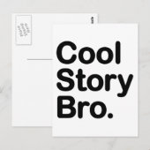 Cool Story Bro Briefkaart (Voorkant / Achterkant)