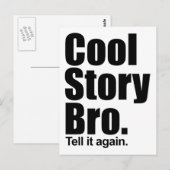 Cool Story Bro. Briefkaart (Voorkant / Achterkant)