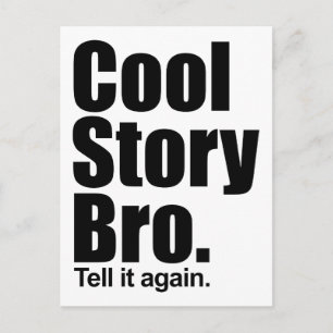 Cool Story Bro. Briefkaart