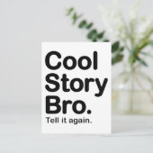 Cool Story Bro. Briefkaart (Staand voorkant)