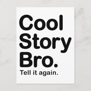 Cool Story Bro. Briefkaart