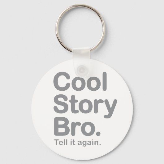 Cool Story Bro. Button Sleutelhanger (Voorkant)