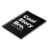 Cool Story Bro Hoesje-laptop Notitieboek (Linkerzijde)