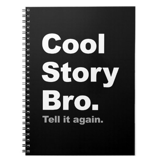 Cool Story Bro Hoesje-laptop Notitieboek (Voorkant)