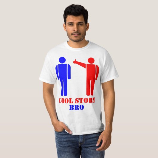 Cool Story Bro Ism T-shirt (Voorkant volledig)