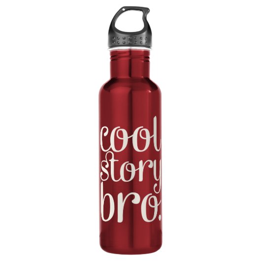 Cool Story Bro Maroon Waterfles (Voorkant)