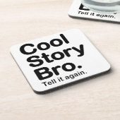 Cool Story Bro. Onderzetter van kurk (Linkerzijde)