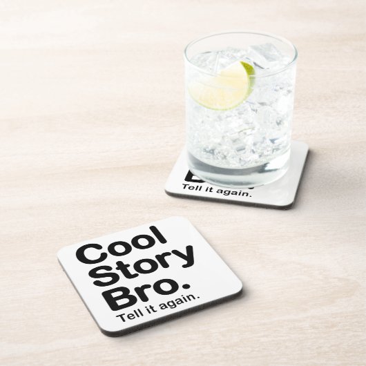 Cool Story Bro. Onderzetter van kurk (Rechterzijde)