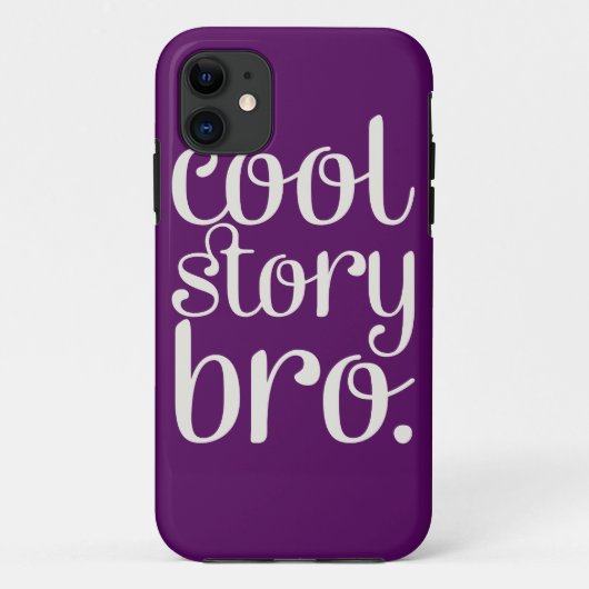 Cool Story Bro Paars Case-Mate iPhone Case (Achterkant)