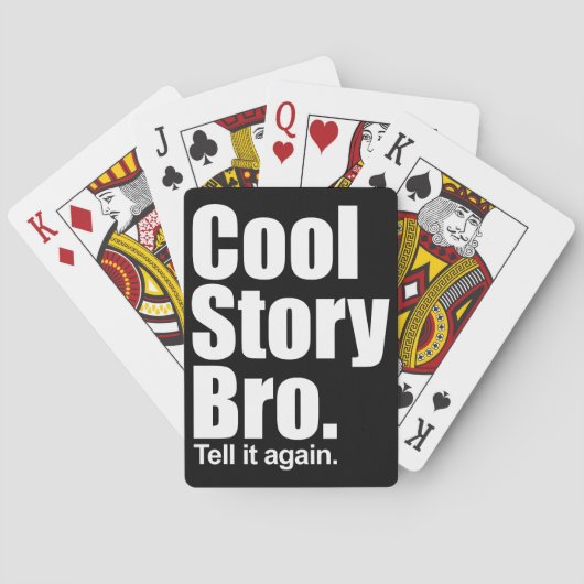 Cool Story Bro. Playing Cards Pokerkaarten (Achterkant)