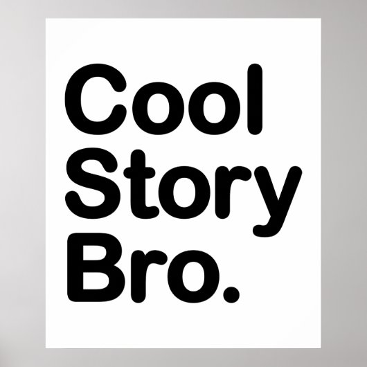 Cool Story Bro Poster (Voorkant)