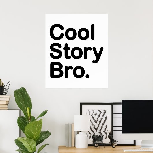 Cool Story Bro Poster (Thuiskantoor)