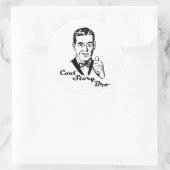 Cool Story Bro Retro Ronde Sticker (Tas)