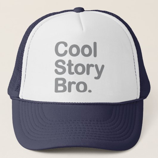 Cool Story Bro Trucker Pet (Voorkant)