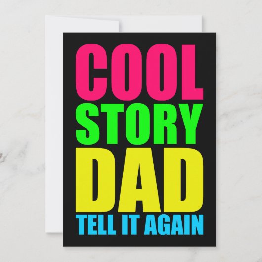 COOL STORY DAD VERTELLEN HET NOGMAALS KAART (Voorkant)