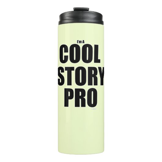 Cool Story Pro Grappig Epic Writer Motto Thermosbeker (Voorkant)