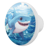 Cool strand haaienliefhebbers keramische knop (Rechts)