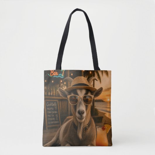 Cool strandgeit met cocktail tote bag (Voorkant)
