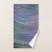 Cool Strata | Prachtige blauwe Paarse en goudhoude Bad Handdoek (Handdoek)