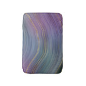 Cool Strata | Prachtige blauwe Paarse en goudhoude Badmat (Voorkant Verticaal)