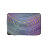 Cool Strata | Prachtige blauwe Paarse en goudhoude Badmat (Voorkant)