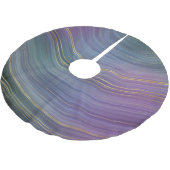 Cool Strata | Prachtige blauwe Paarse en goudhoude Kerstboom Rok (Gekanteld)