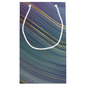 Cool Strata | Prachtige blauwe Paarse en goudhoude Klein Cadeauzakje (Achterkant)