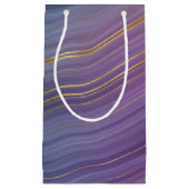 Cool Strata | Prachtige blauwe Paarse en goudhoude Klein Cadeauzakje (Voorkant)