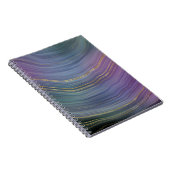 Cool Strata | Prachtige blauwe Paarse en goudhoude Notitieboek (Rechterzijde)