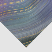 Cool Strata | Prachtige blauwe Paarse en goudhoude Tissuepapier (Detail)
