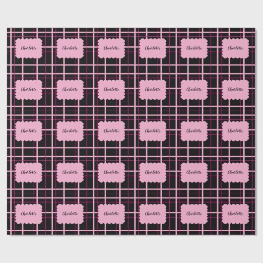 Cool Streeppatroon Cadeaupapier (Vlak)