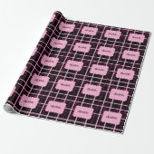 Cool Streeppatroon Cadeaupapier (Uitgerold)