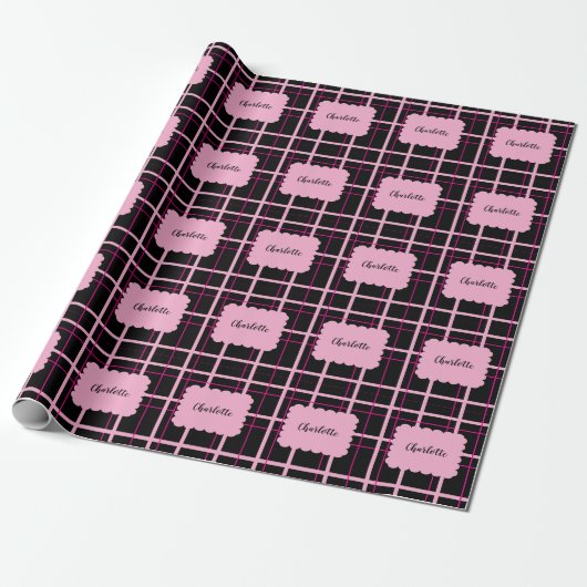 Cool Streeppatroon Cadeaupapier (Uitgerold)
