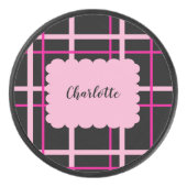 Cool Streeppatroon Hockey Puck (Voorkant)