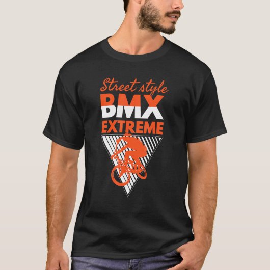 Cool Street Style Bmx Extreme Bmx Riding Bmx T-shirt (Voorkant)