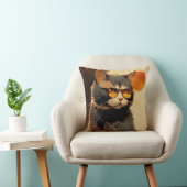 Cool Streetwear Graffiti Cat with Sunglasses Kussen (Stoel)
