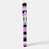 Cool Stripe Design in roze, zwart en wit Case-Mate iPhone Case (Achterkant / Links)
